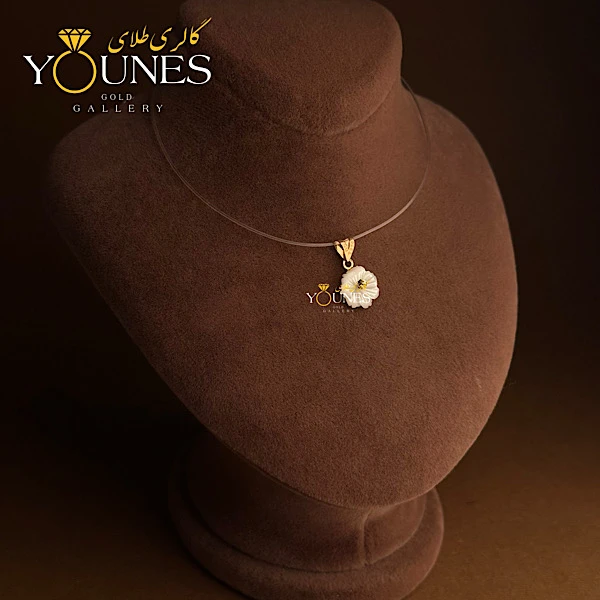 آویز سواروسکی گل شکوفه طلا